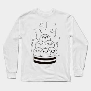 Doodle dimsum cute Long Sleeve T-Shirt